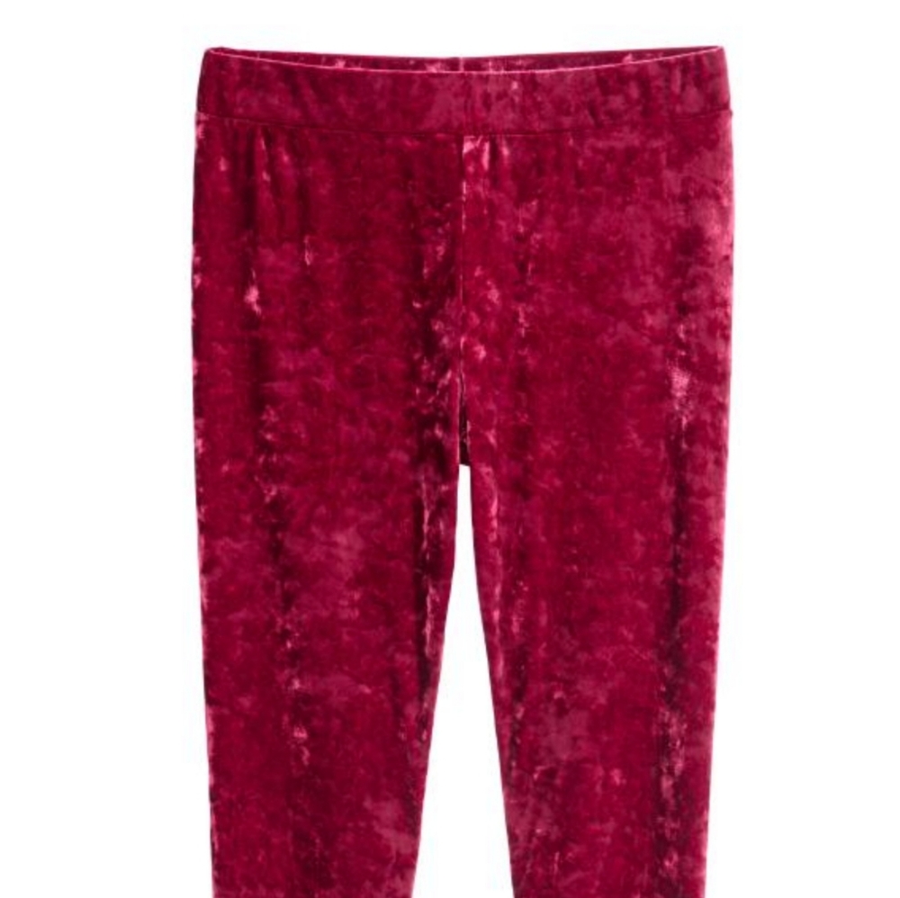 Red Velvet Leggings